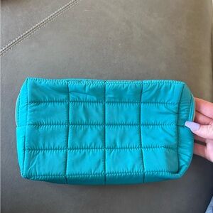 Teal Quilted Pouch